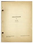 Moe Howard's 26pp. Script Dated May 1943 for The Three Stooges Film ''A Gem of a Jam'' -- With 5 Additional Pages of Script Changes -- Archival Repair to Cover, Otherwise Very Good Condition